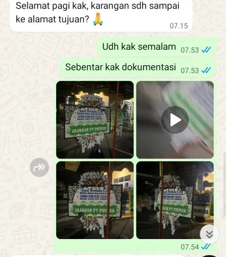 Pengiriman Papan Bunga Selamat Indihiang